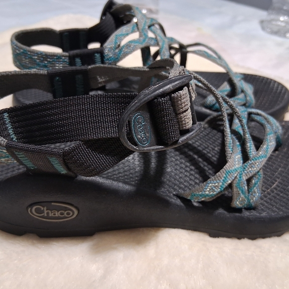 Chaco Black and Blue Outdoor Sandals - Picture 4 of 7